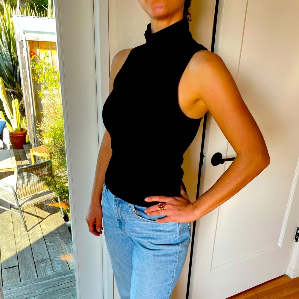 rag & bone sleeveless turtle neck